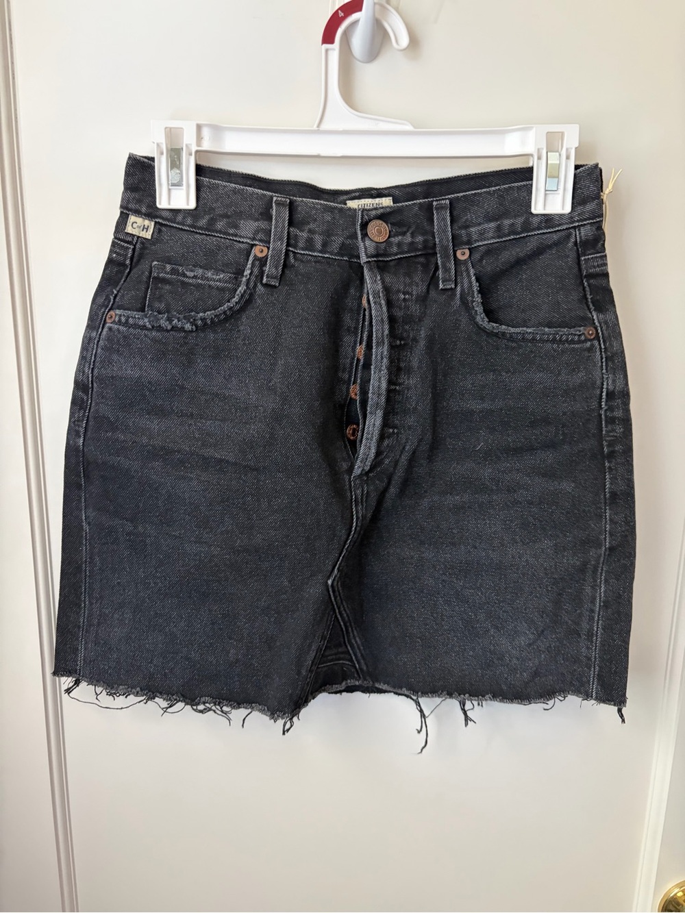 Citizens Of Humanity Black Denim Mini Skirt